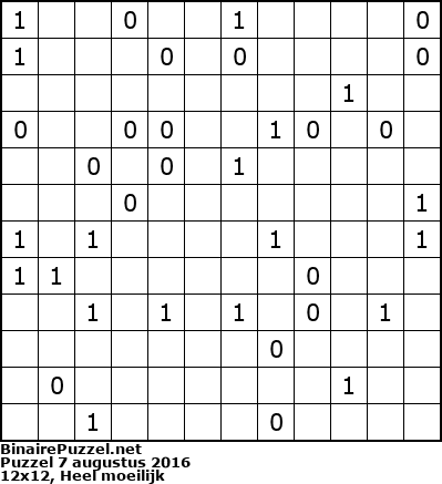Binaire Puzzel