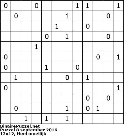 Binaire Puzzel