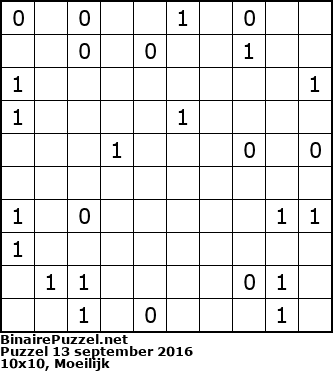 Binaire Puzzel
