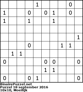 Binaire Puzzel