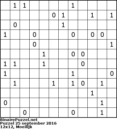 Binaire Puzzel
