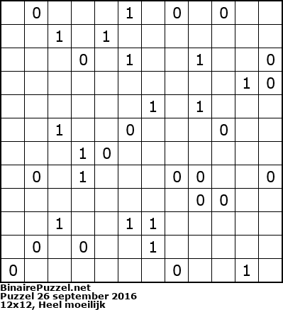 Binaire Puzzel