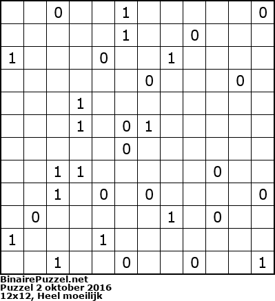 Binaire Puzzel