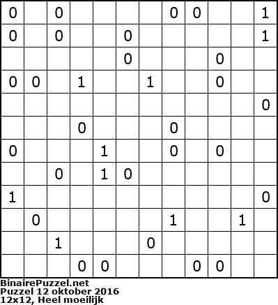 Binaire Puzzel