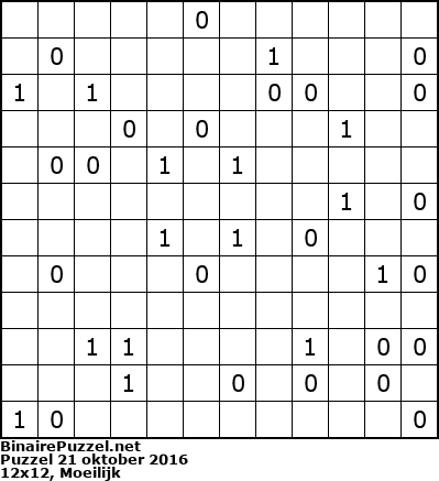 Binaire Puzzel