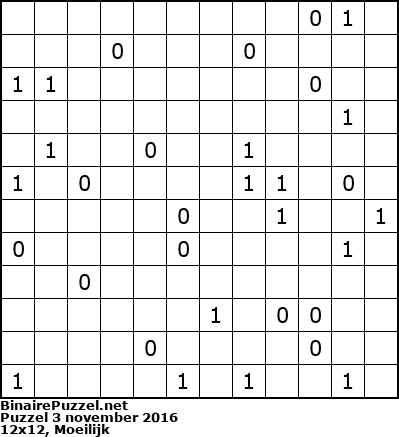 Binaire Puzzel