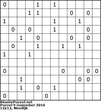 Binaire Puzzel