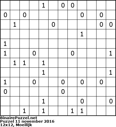 Binaire Puzzel