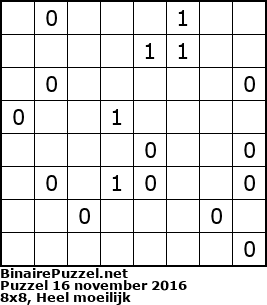 Binaire Puzzel