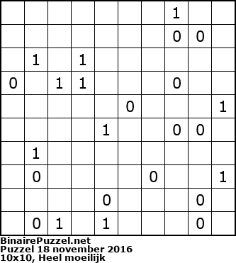 Binaire Puzzel