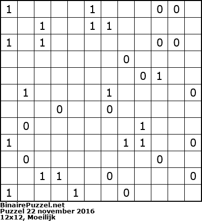 Binaire Puzzel