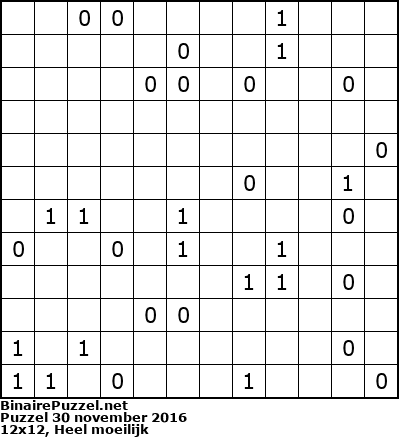 Binaire Puzzel