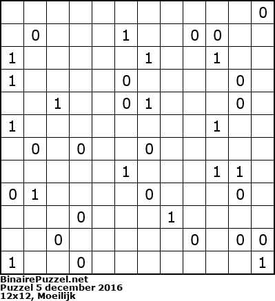Binaire Puzzel