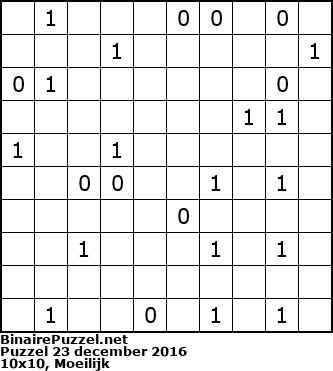 Binaire Puzzel