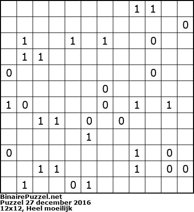 Binaire Puzzel