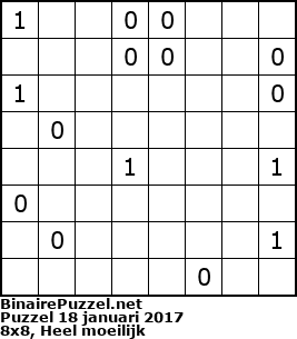 Binaire Puzzel