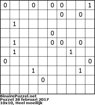 Binaire Puzzel