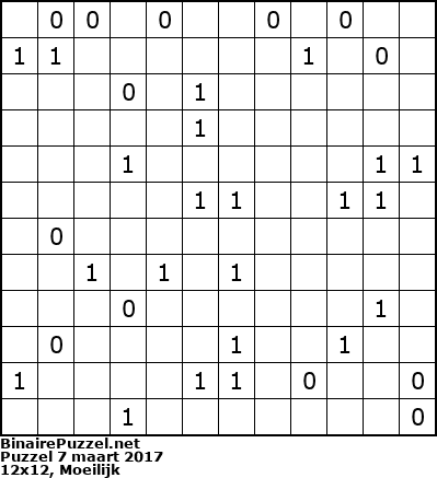 Binaire Puzzel