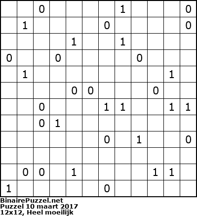 Binaire Puzzel