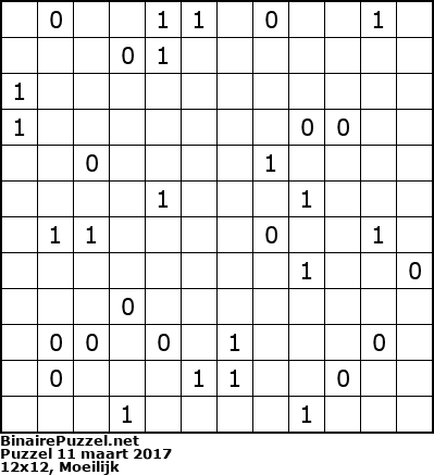 Binaire Puzzel