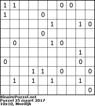 Binaire Puzzel
