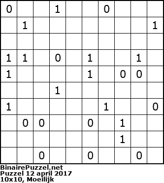 Binaire Puzzel