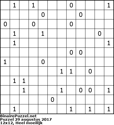 Binaire Puzzel