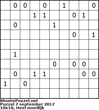 Binaire Puzzel