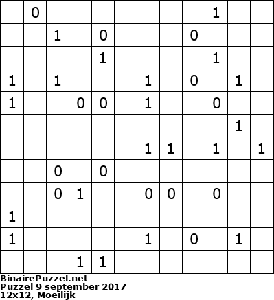 Binaire Puzzel