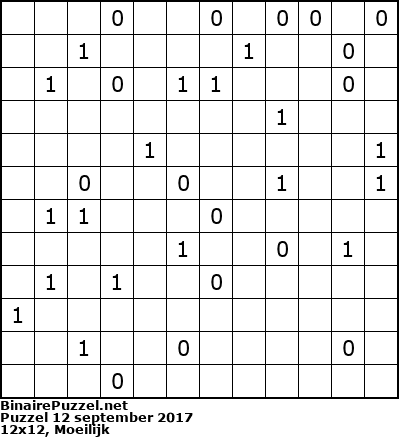 Binaire Puzzel