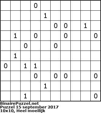 Binaire Puzzel