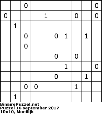 Binaire Puzzel