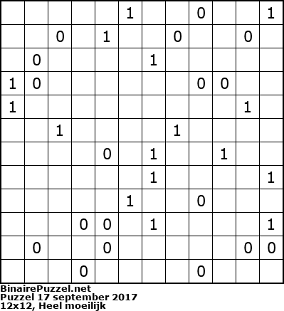 Binaire Puzzel