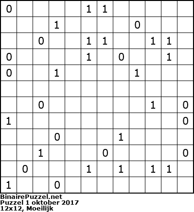 Binaire Puzzel