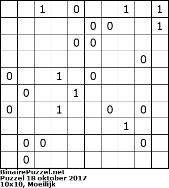 Binaire Puzzel
