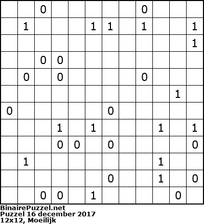 Binaire Puzzel