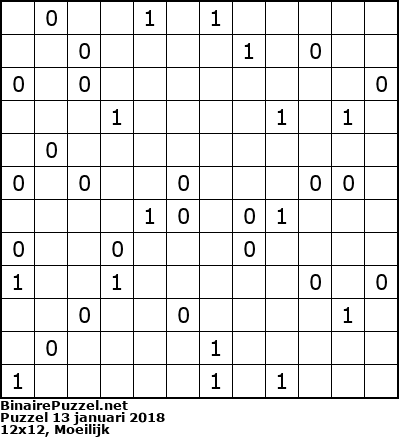 Binaire Puzzel