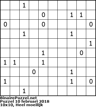 Binaire Puzzel