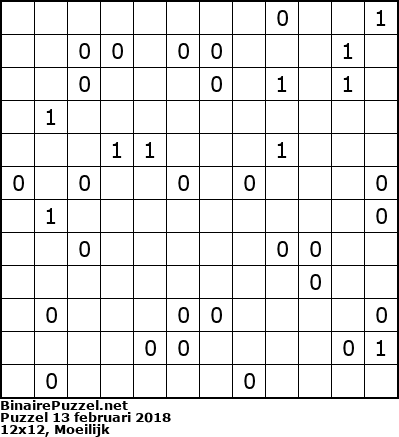 Binaire Puzzel