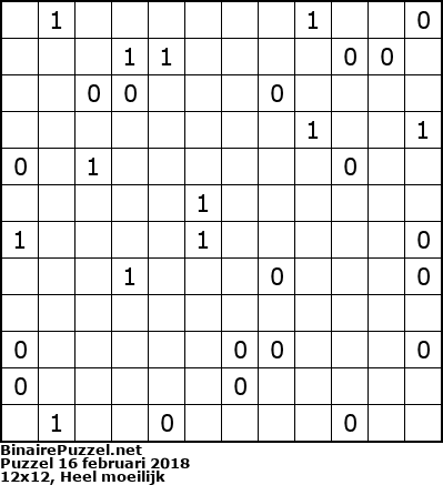 Binaire Puzzel