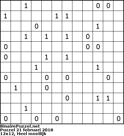 Binaire Puzzel