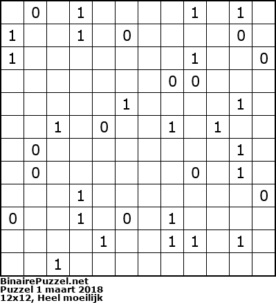 Binaire Puzzel
