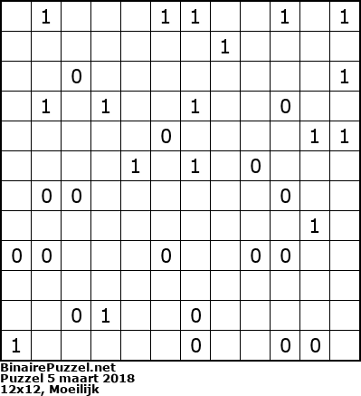 Binaire Puzzel