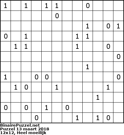 Binaire Puzzel