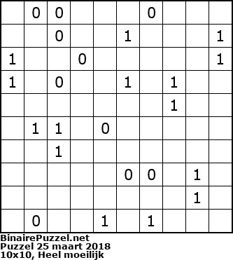 Binaire Puzzel