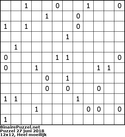 Binaire Puzzel