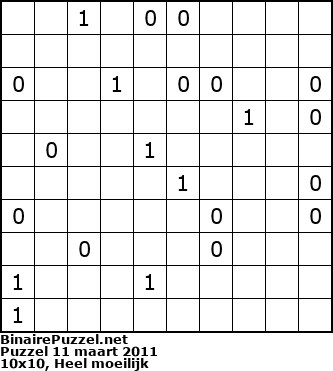 Binaire Puzzel