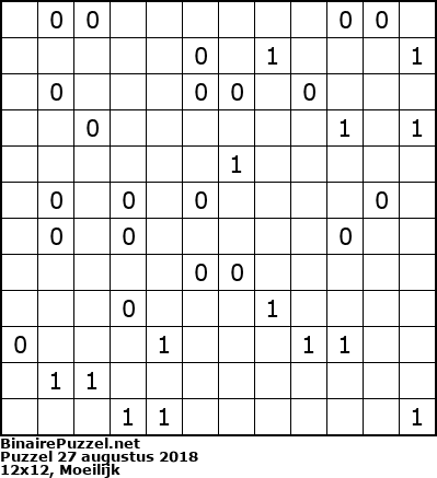 Binaire Puzzel