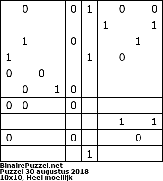 Binaire Puzzel