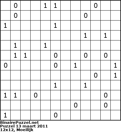 Binaire Puzzel